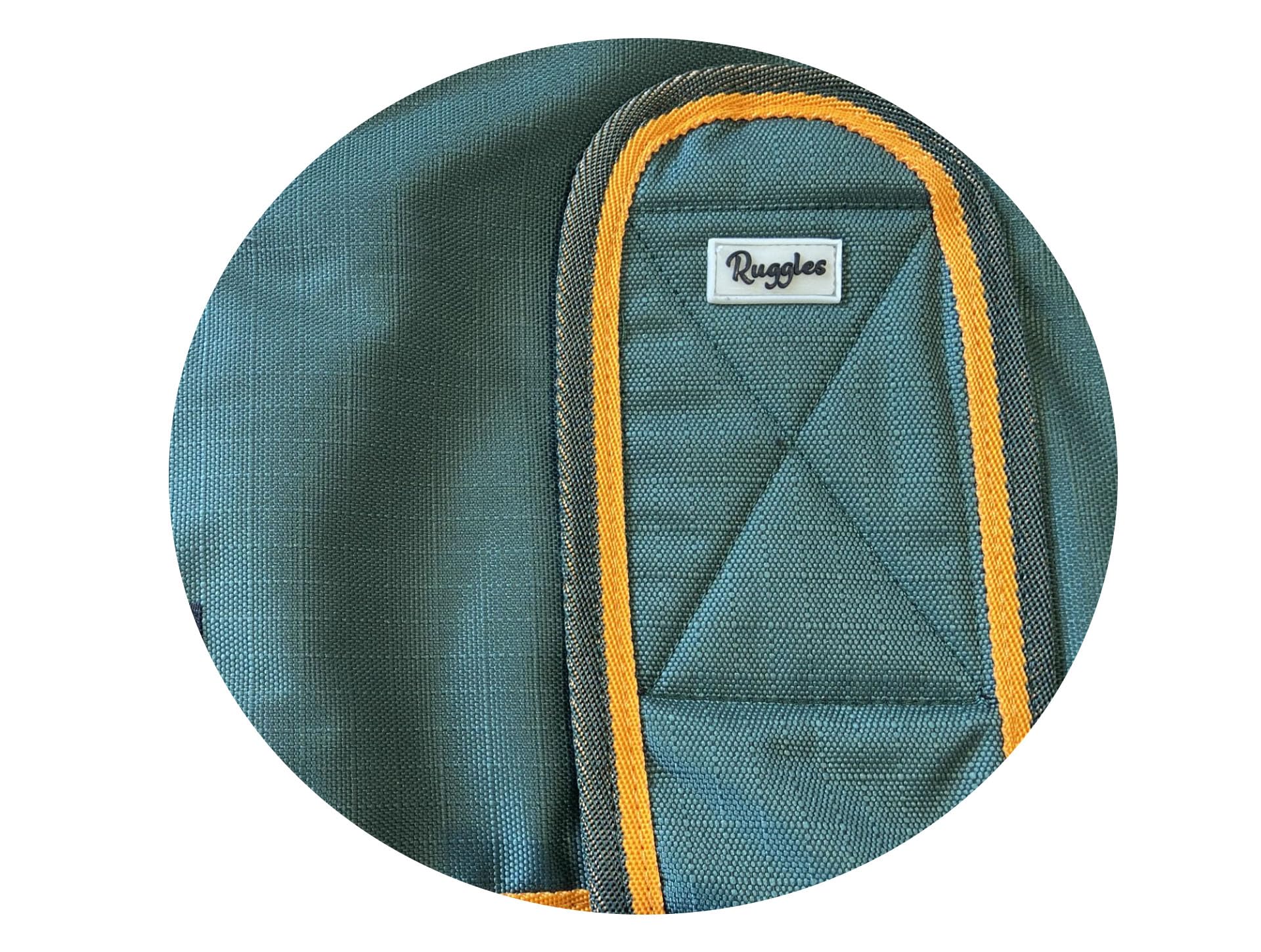 Ruggles Waterproof Dog Coat - Breathable, fleece lined dog rain jacket (Dark Green, 10")