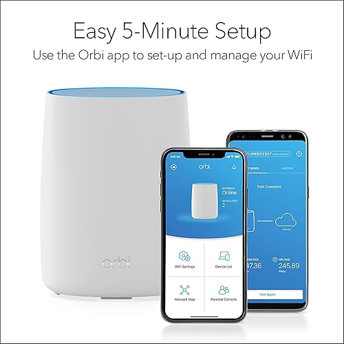 Miniatura 6 de NETGEAR Router WiFi de tres bandas Orbi con módem 4G LTE integrado (LBR20) para Internet primario o de respaldo  Compatible con AT&T y T-Mobile
