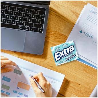 EXTRA Gum Smooth Mint Gum Sugar Free Chewing Gum Individually Wrapped Mint Gum Bulk Pack, 15 Stick (Pack of 10)