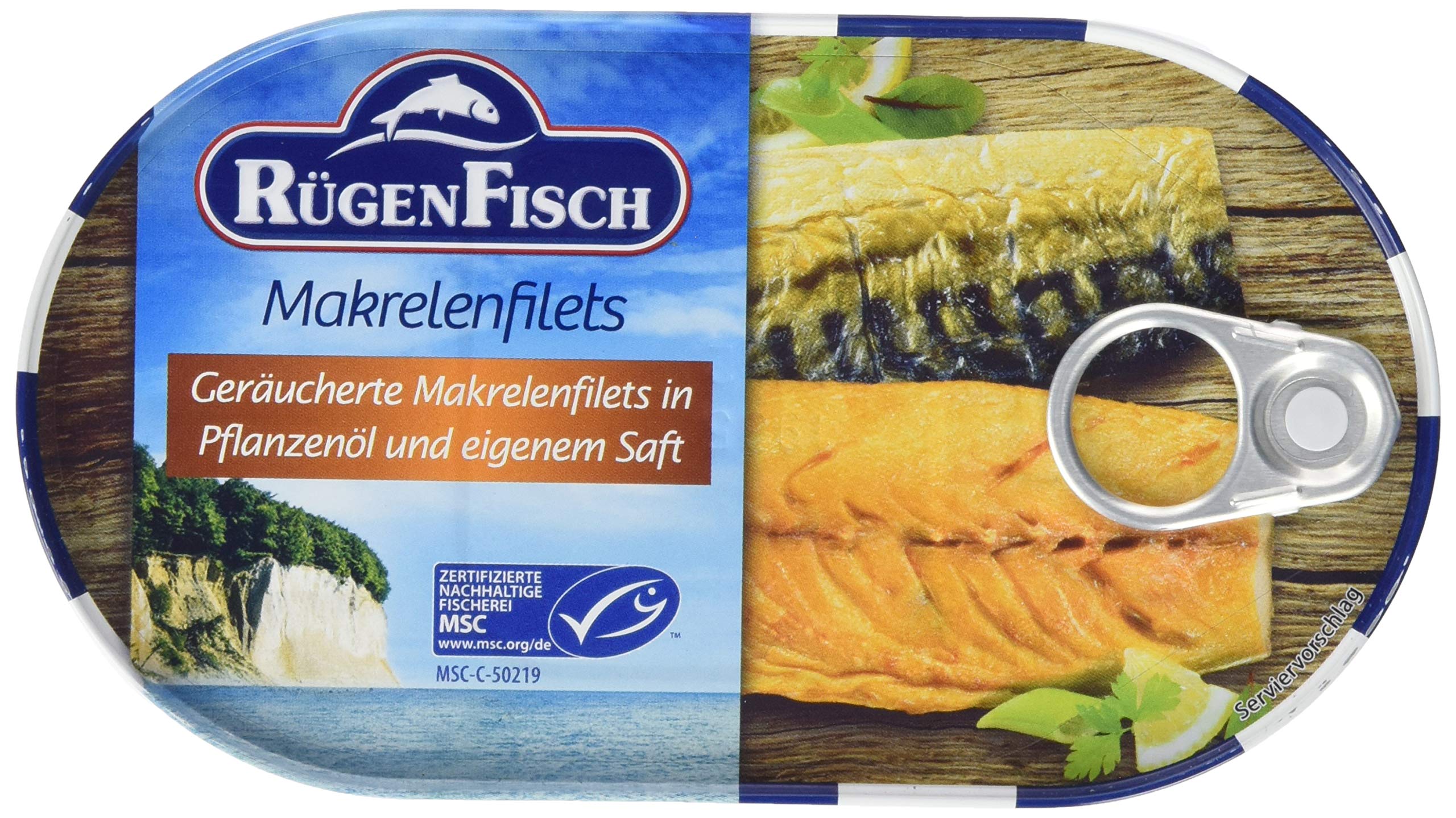 Rügen Fisch Makrelenfilets, 19er Pack (19 x 200 g)