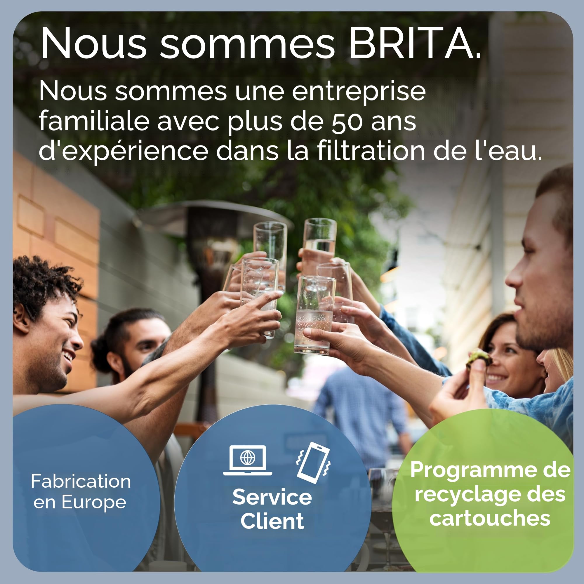 Brita Carafe filtrante 1052805 Bleu 8,2 L