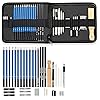 Amazon Brand - Umi 33 Pcs Drawing Pencils Shading Pencils Set Drawing Kit Sketching Kit Sketch Pencils Set,Ink Color-Black