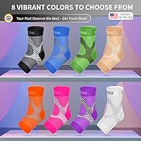 Vista 8 de BLITZU Compression Socks for Plantar Fasciitis, Achilles Tendonitis, Arthritis Relief, Ankle Brace Compression Sleeve with Foot Arch Support, Ankle