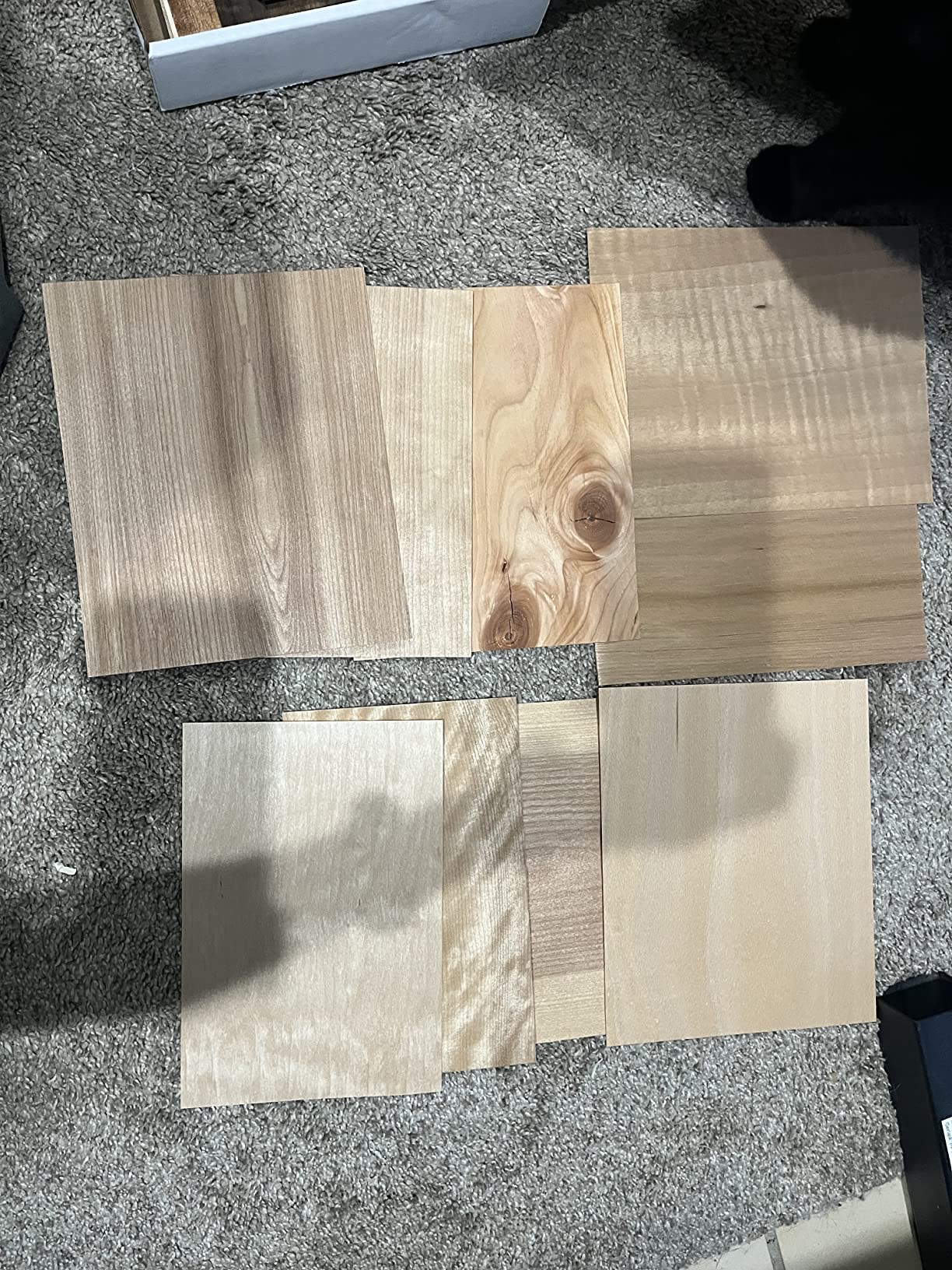 7/mo Finance Veneer Variety Pack for Marquetry and Inlay Work with