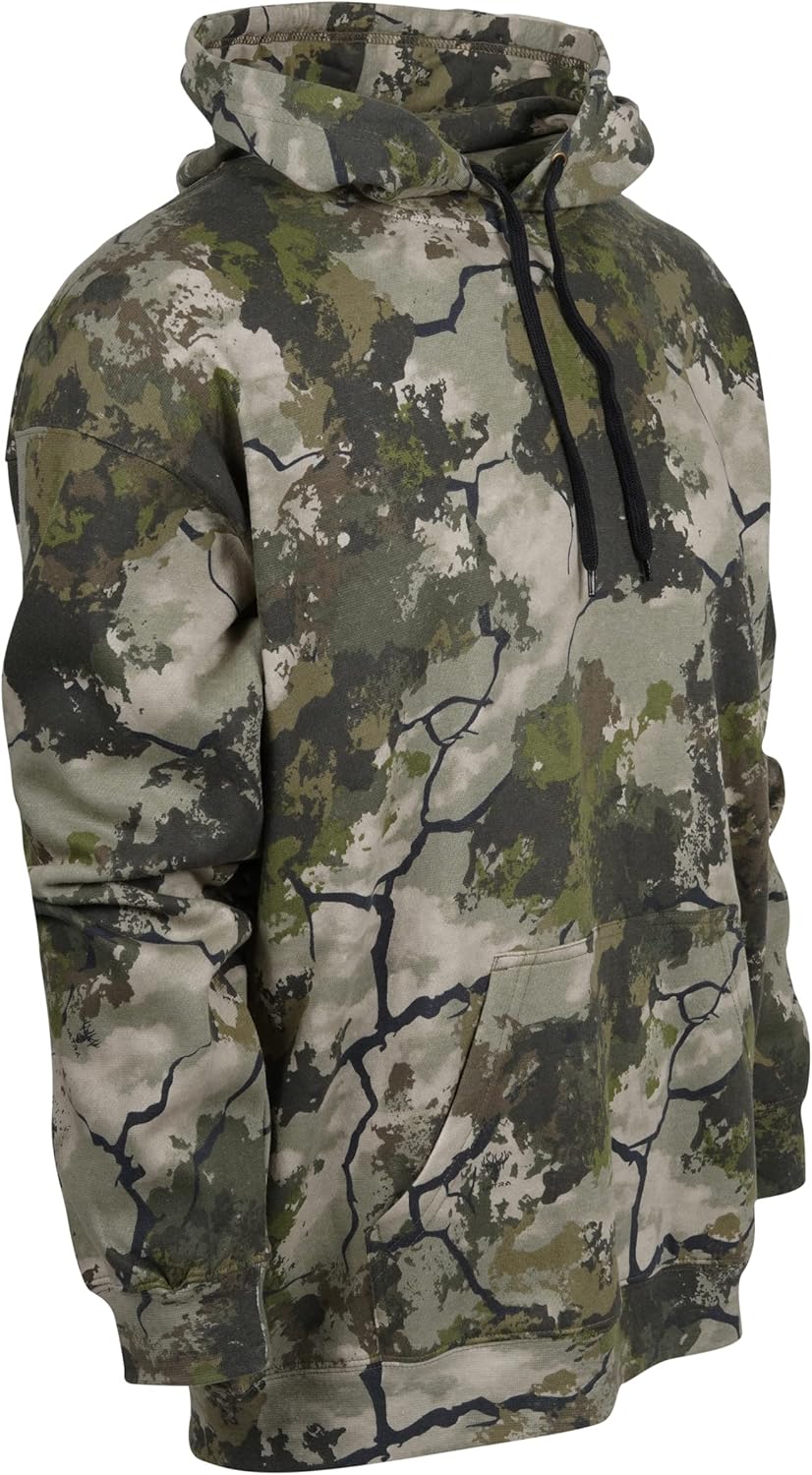 King's Camo KCB115 Men's Classic Hunting Cotton/Poly Blend Camo Pullover Hoodie - Image 2