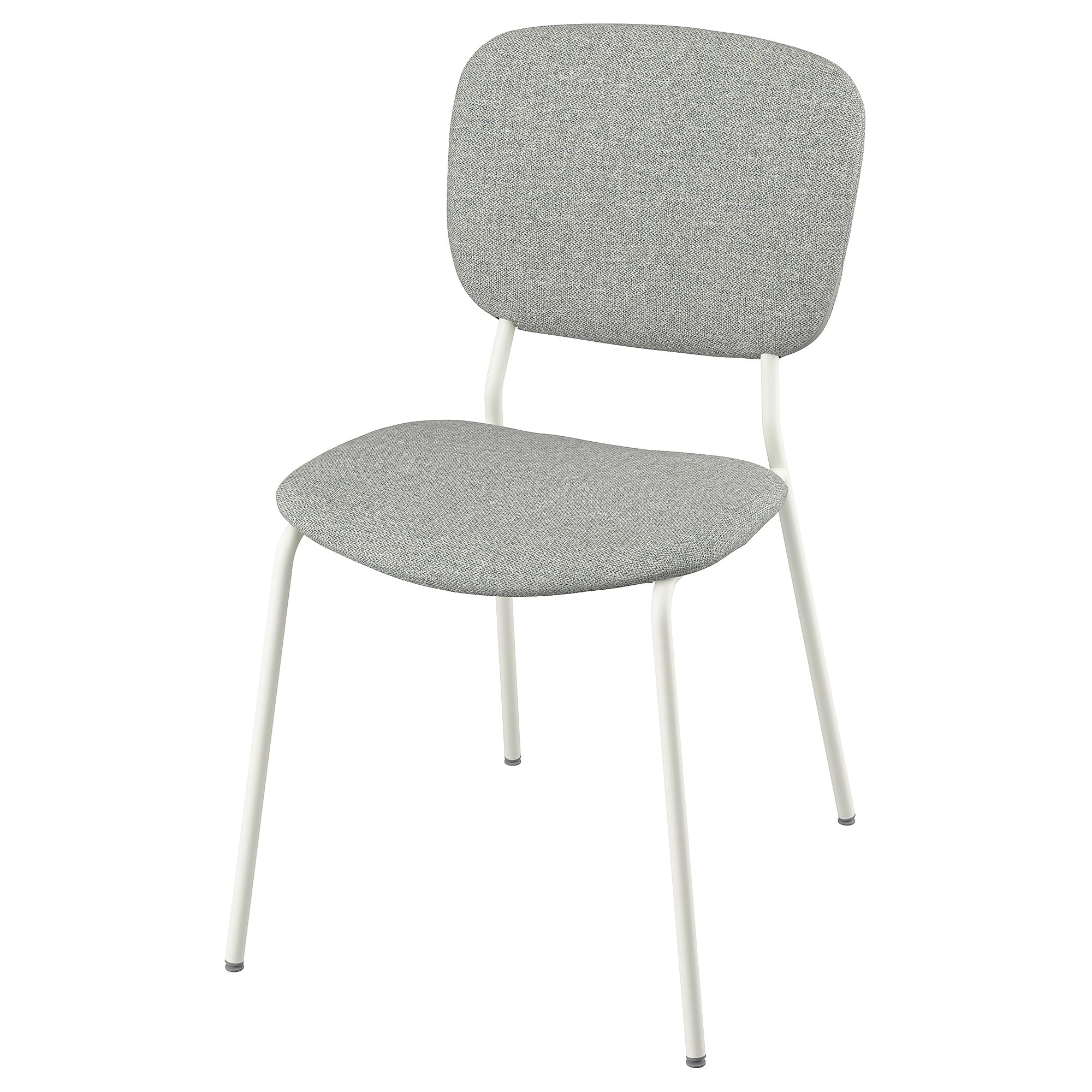Chaise VIHALS blanc et beige-gris par ProTuning pour salle à manger