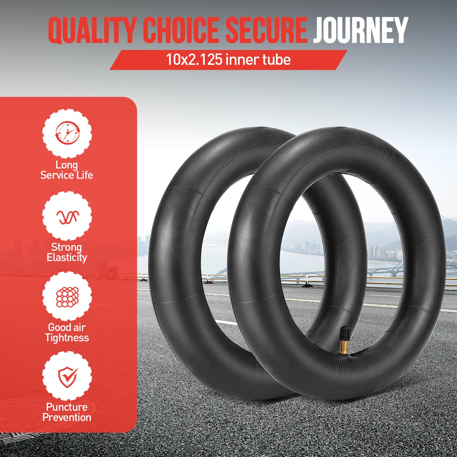 Amazon.com: Molibisty 10x2.125 Inner Tube,10 X 2.125 Scooter Tube