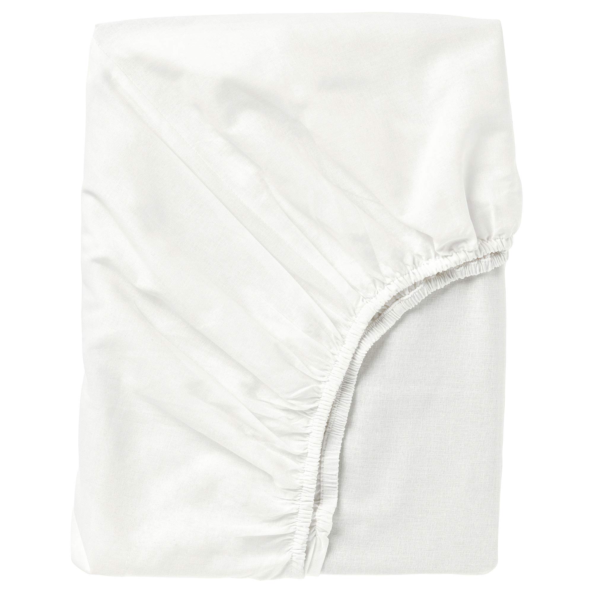 Drap housse 180x200 cm blanc FÄRGMÅRA pour grand lit deux personnes