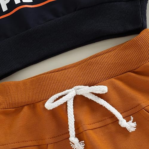 Vista 26 de Sasaerucure Infant Toddler Baby Boy Halloween Outfits Long Sleeve Shirts Pumpkin Sweatshirt with Pants 2Pcs Winter Clothes 2-CD Rojo Verde