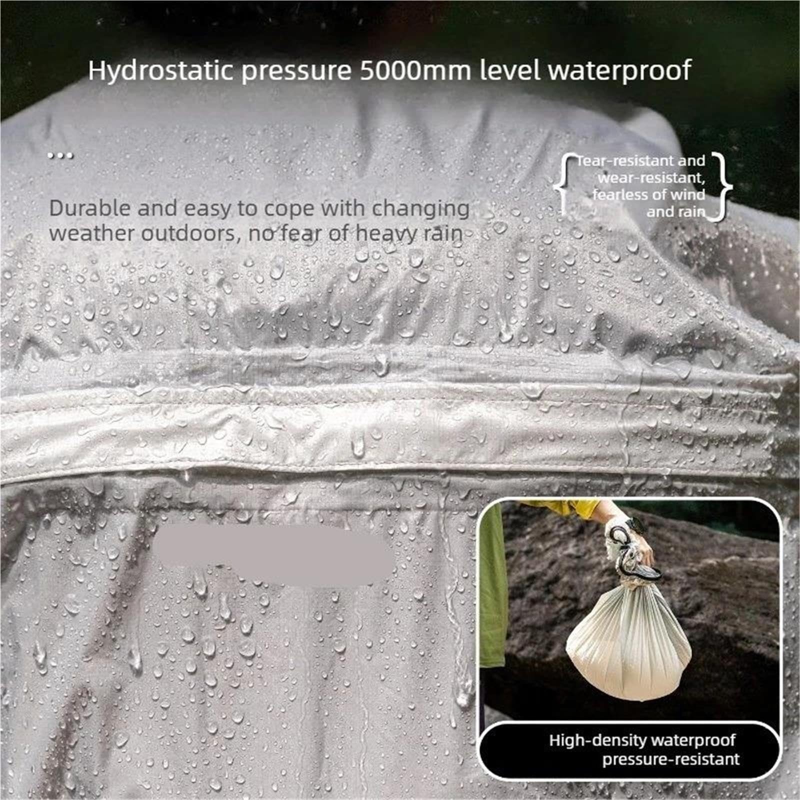 Sac à dos 20-35L, housse de pluie, résistant l'usure, randonnée, alpinisme