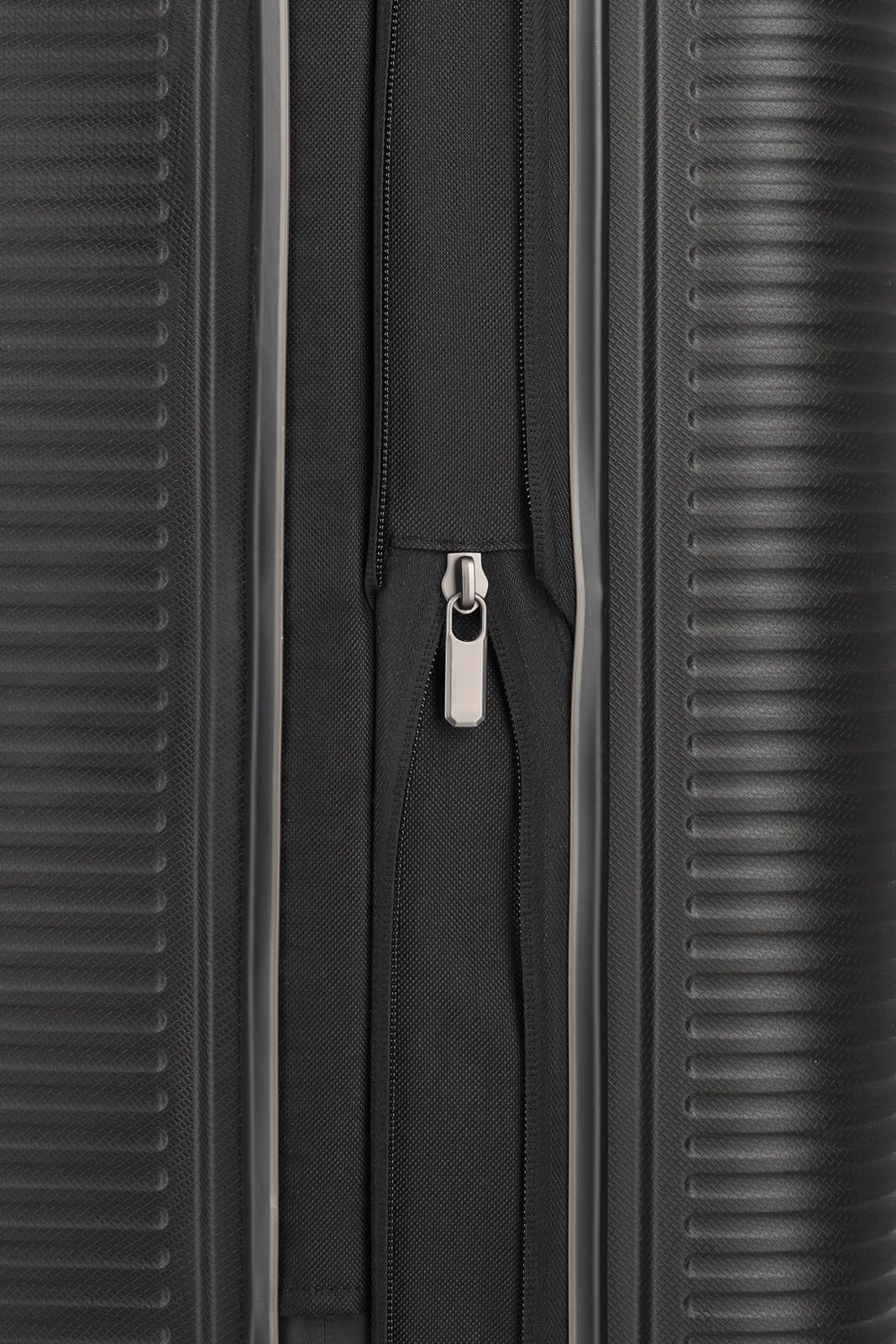 Travelite 4-Rad Hartschalenkoffer mittelgroß 74 Liter, Trunk Koffer, Gepäck Serie Roomer: Hartschalen Trolley mit Dehnfalte + TSA Kombinationsschloss, 66 cm (kein Sperrgepäck)