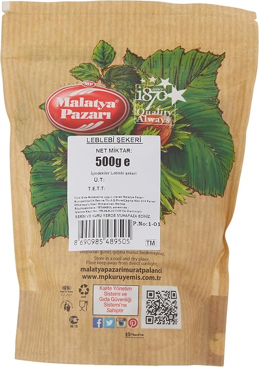Malatya Pazarı Leblebi Şekeri Kilitli Paket A Kalite 500 Gr