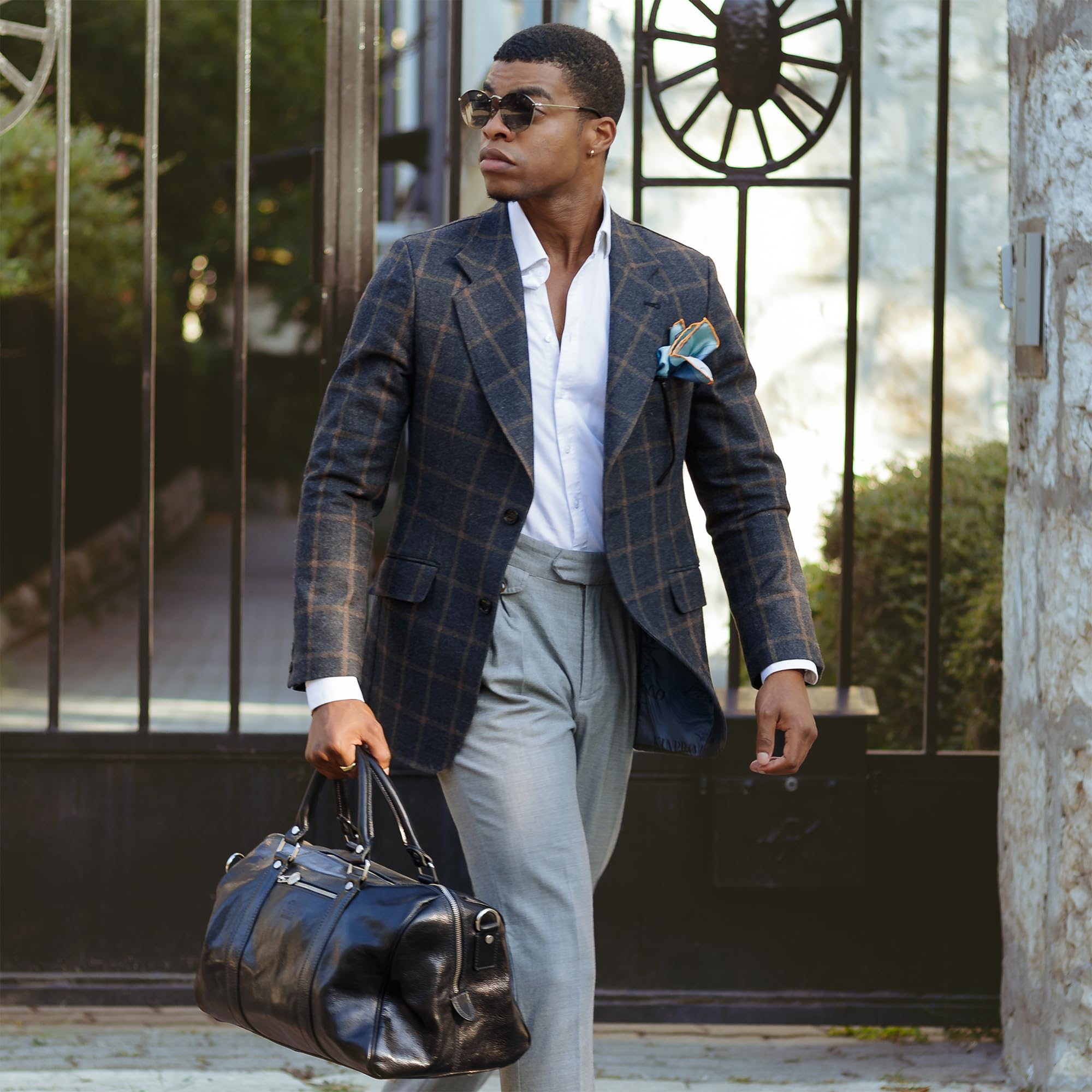 Reisetasche aus Leder - Weekender Herren und Damen - Hochwertige Reisetaschen - Edel & Elegant - Time Resistance