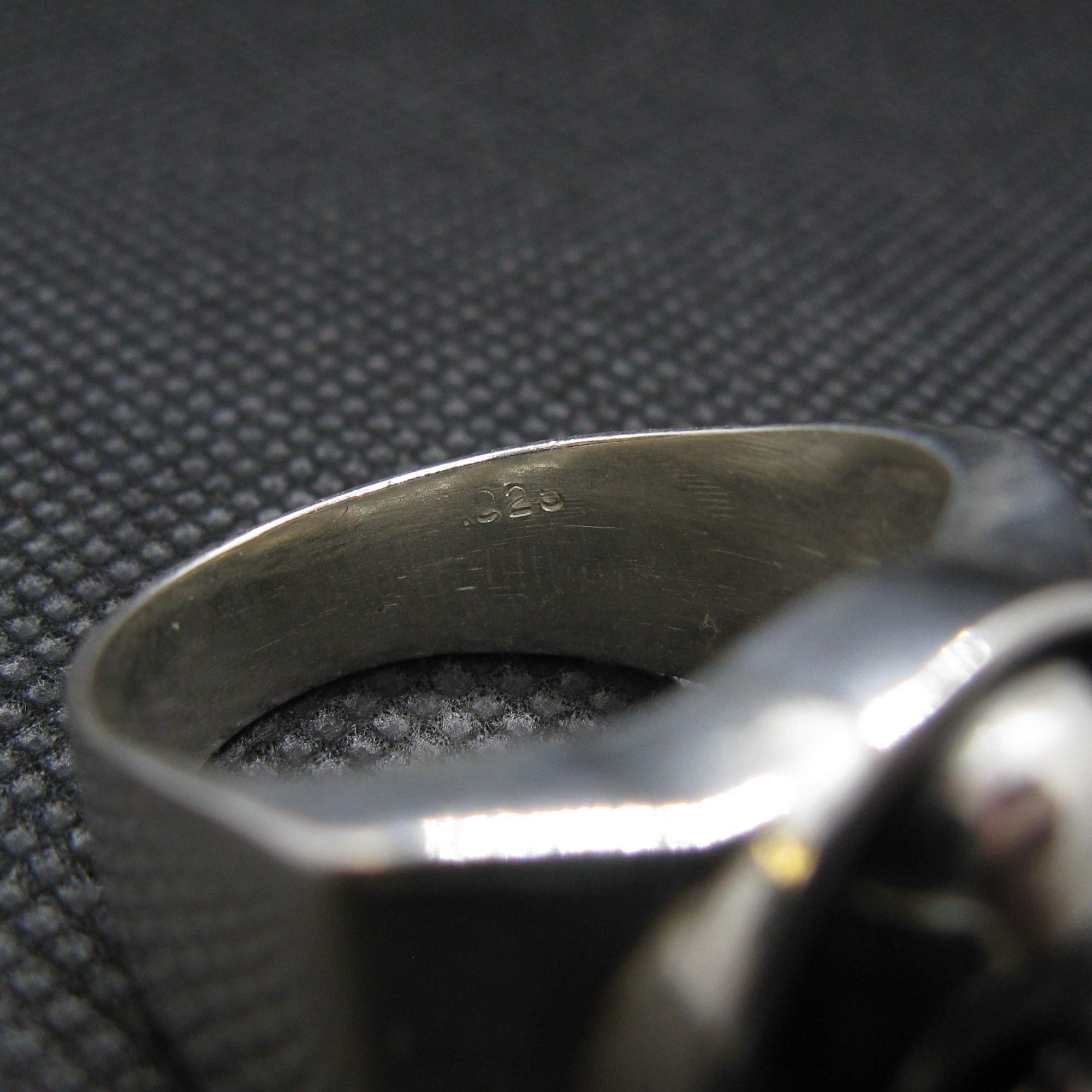 Anillo de plata esterlina para hombre con calavera maciza con sello de plata 925 R002019