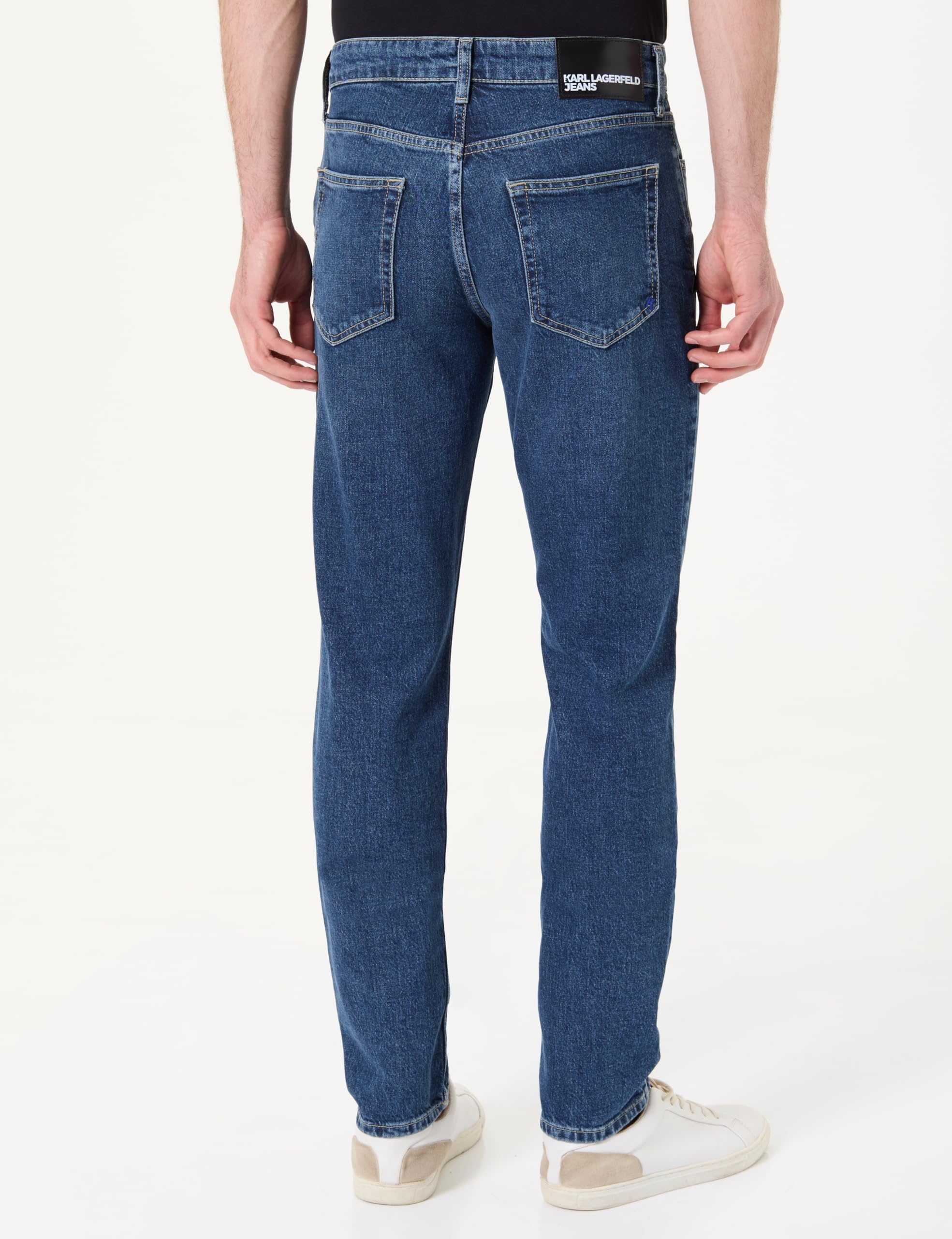 Karl Lagerfeld Jeans Herren Slim Denim Visuelles Dunkelblau 3434