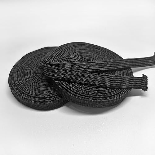 Miniatura 3 de (26 pies de algodón negro ito) AlgodónSedaCuero Sageo Sword tsuka Mango para Samurai Japonés Wakizashi Tanto Katana Sword