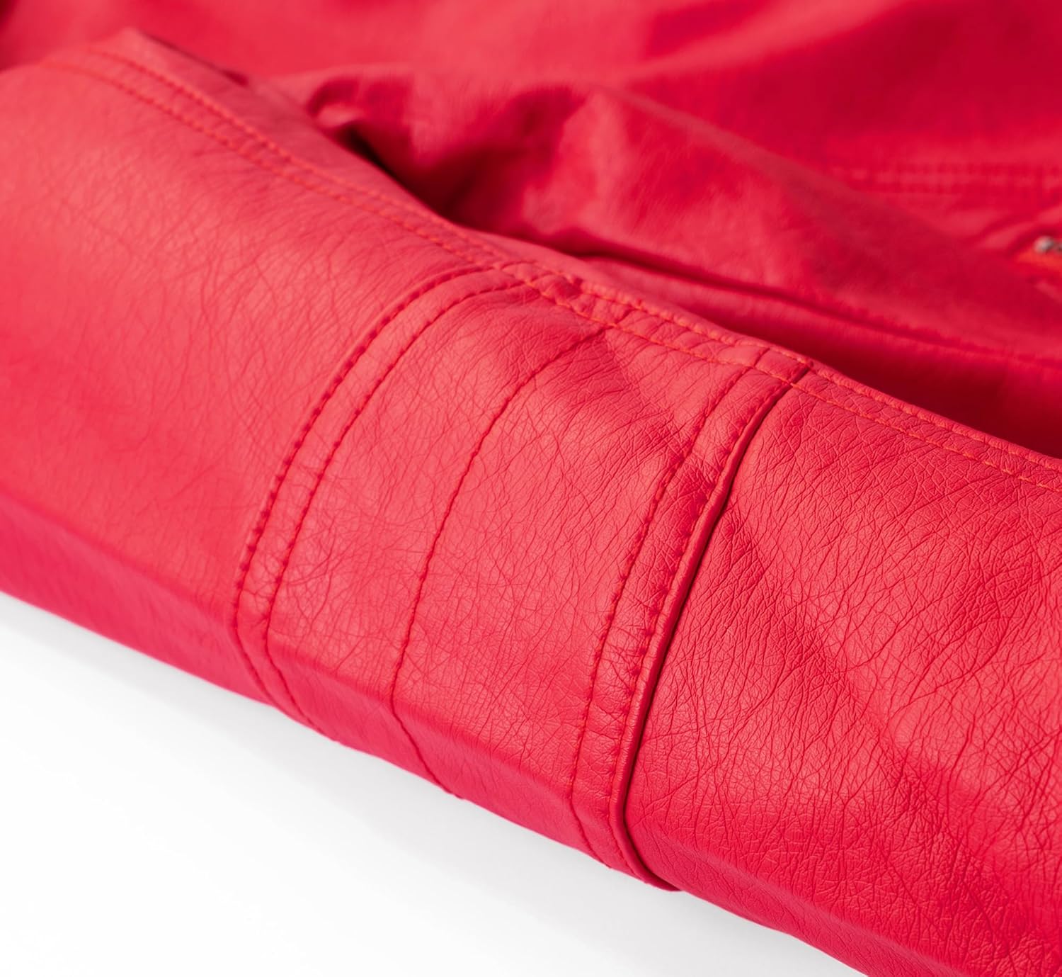 LOKTARC Boys Girls Spring Motorcycle Faux Leather Jackets with Oblique Zipper - Image 5