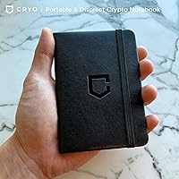 Vista 5 de CRYO Cuaderno de almacenamiento de frases criptográficas – Impermeable Bitcoin Recovery Phrase Crypto Password Keeper – 12 a 24 Word Cold Wallet