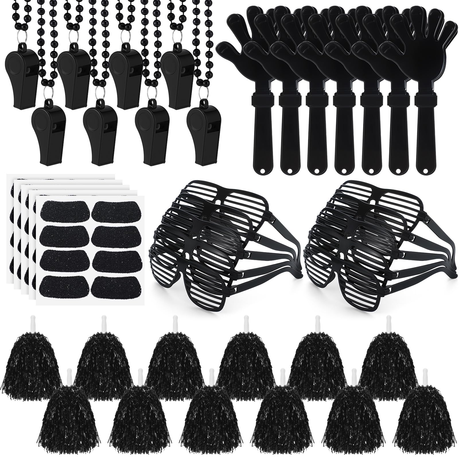 Realspring 148 Pcs Spirit Week Accessories School Team Spirit Items