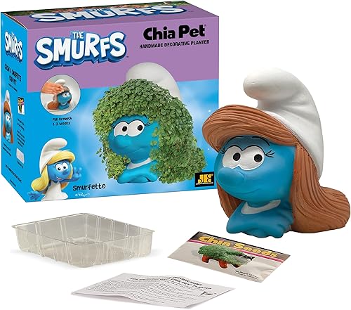 Miniatura 48 de Chia Pet Trolls, Poppy World Tour con paquete de semillas, maceta decorativa de cerámica, fácil de hacer y divertido de cultivar, regalo novedoso
