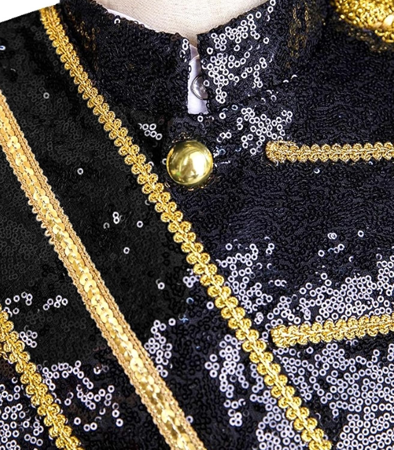 Mens Sequins Blazer Luxury Jacket Costumes Nightclub Bar Dress - Image 7