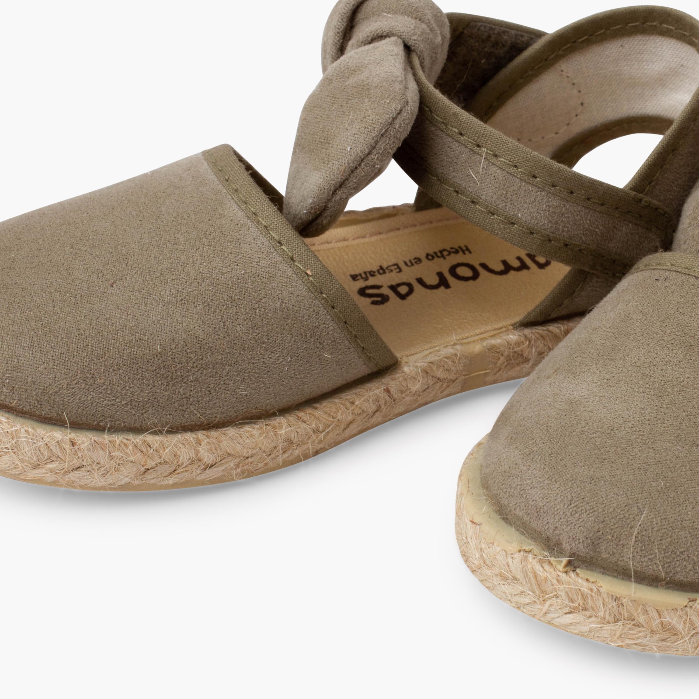Pisamonas Espadryle Dziewczyna Krawat Zamszowe