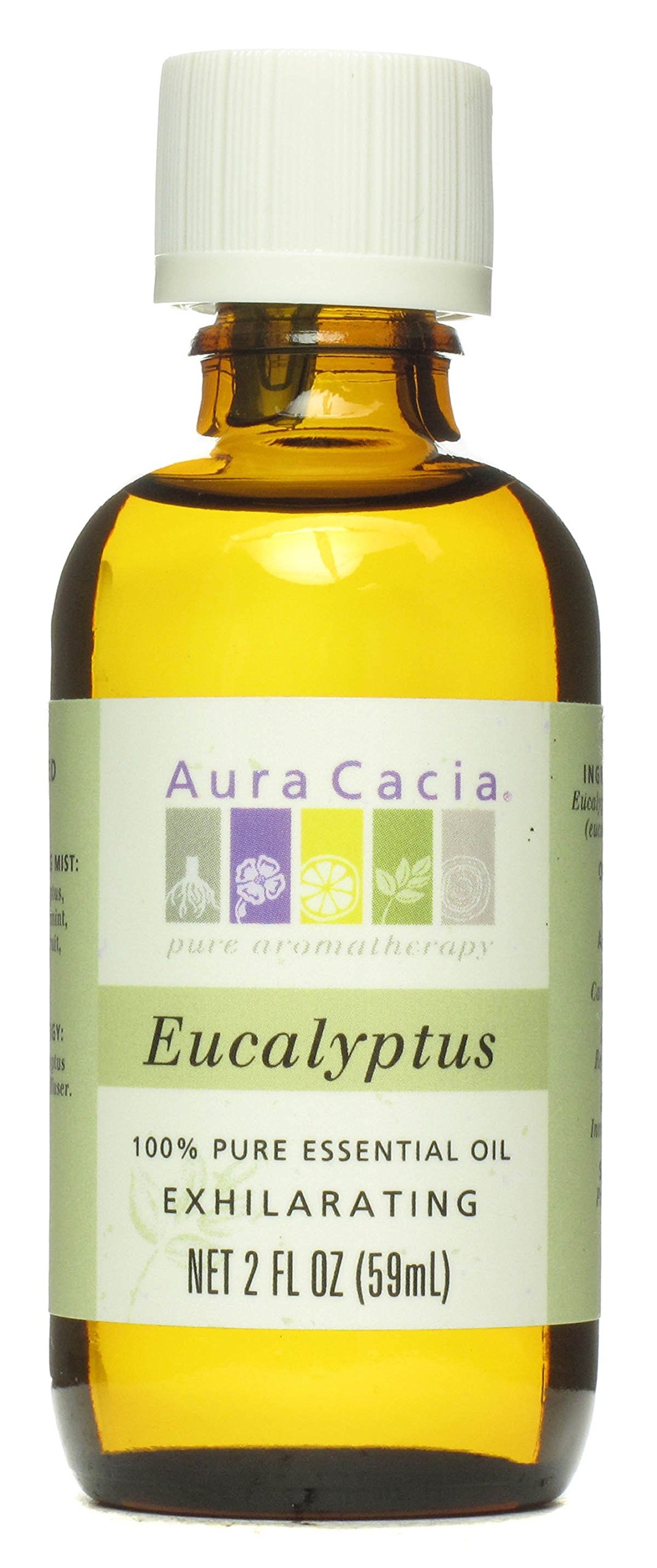 Aura Cacia 100 Percent Pure Eucalyptus Globulus Essential Oil, 2 Ounce - 3 per case.3