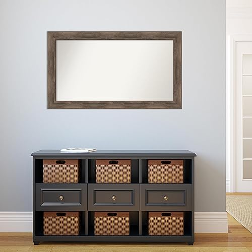 Miniatura 5 de Amanti Art Espejo personalizado, espejo de baño de madera dura, espejo de pared o espejo de tocador de baño sobre el fregadero (24.75 x 42.75