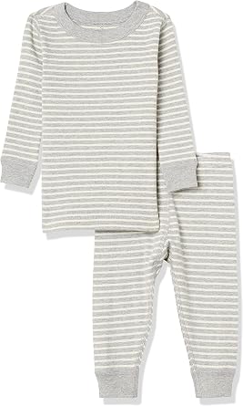 Moon and Back by Hanna Andersson Unisex Kids Organic Cotton Long-Sleeve Top and Bottom Pajama Set