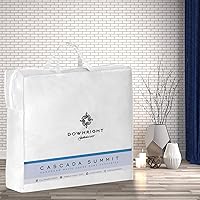 Vista 7 de Downright Cascada Summit - Edredón de plumón de ganso blanco de lujo, 600 potencia de relleno, 100% algodón de 300 hilos, peso de invierno de 44