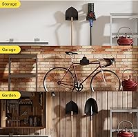 Vista 6 de Garage Organizer Trimmer Rack, Garden Power Tool Hanger Weed Whackers Holder Wall Mounted for Grass Trimmer, Hedge Trimmer, Garage Trimmer, Garden