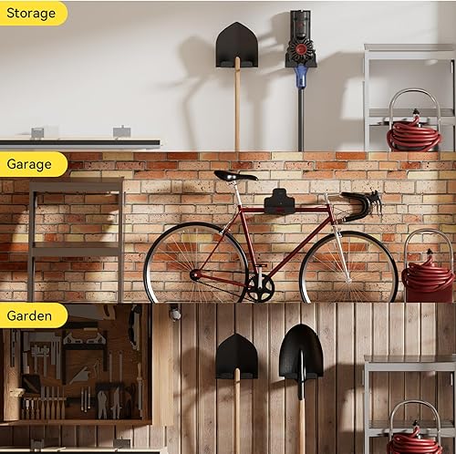 Miniatura 6 de Garage Organizer Trimmer Rack, Garden Power Tool Hanger Weed Whackers Holder Wall Mounted for Grass Trimmer, Hedge Trimmer, Garage Trimmer, Garden