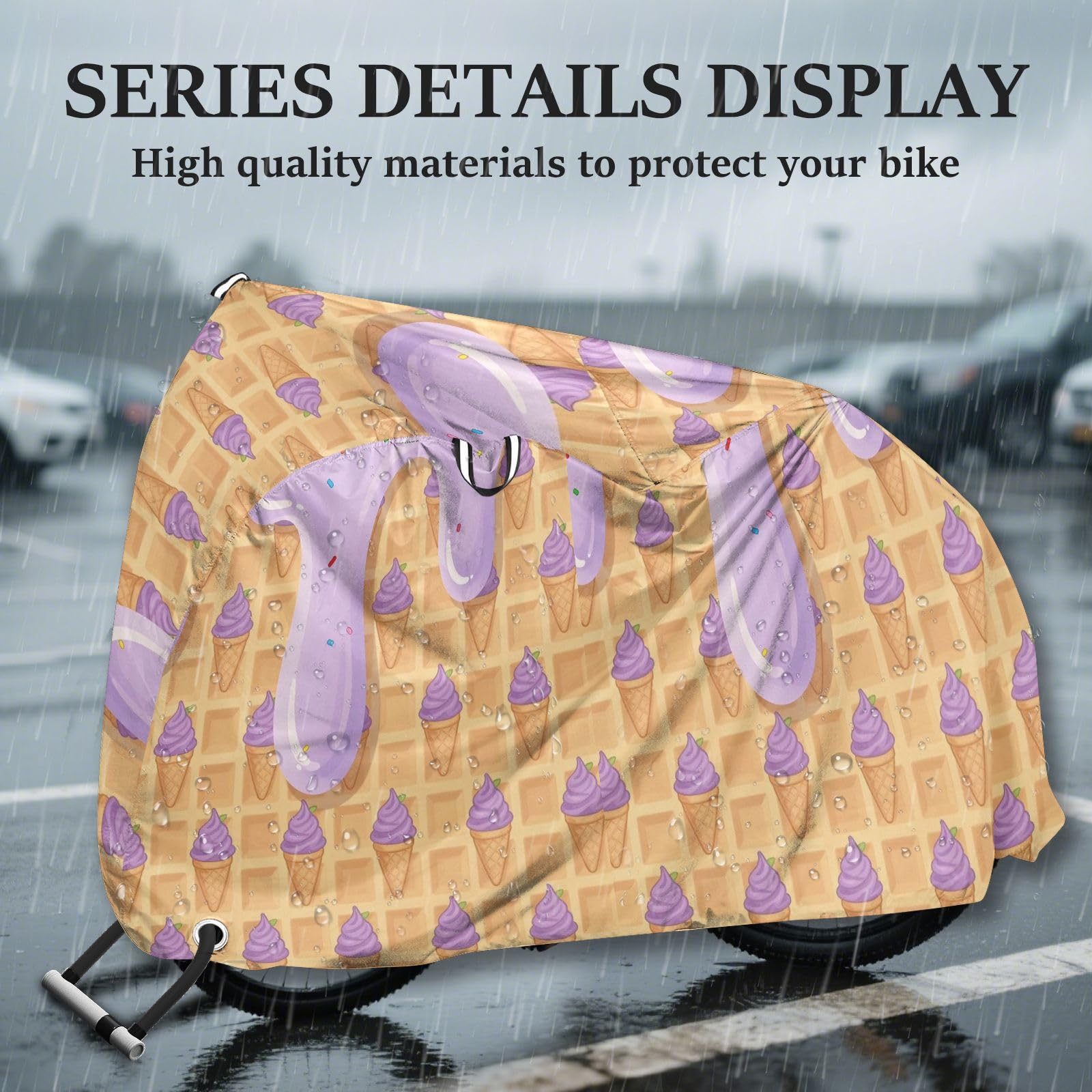 Housse de vélo en polyester imperméable, isolation thermique