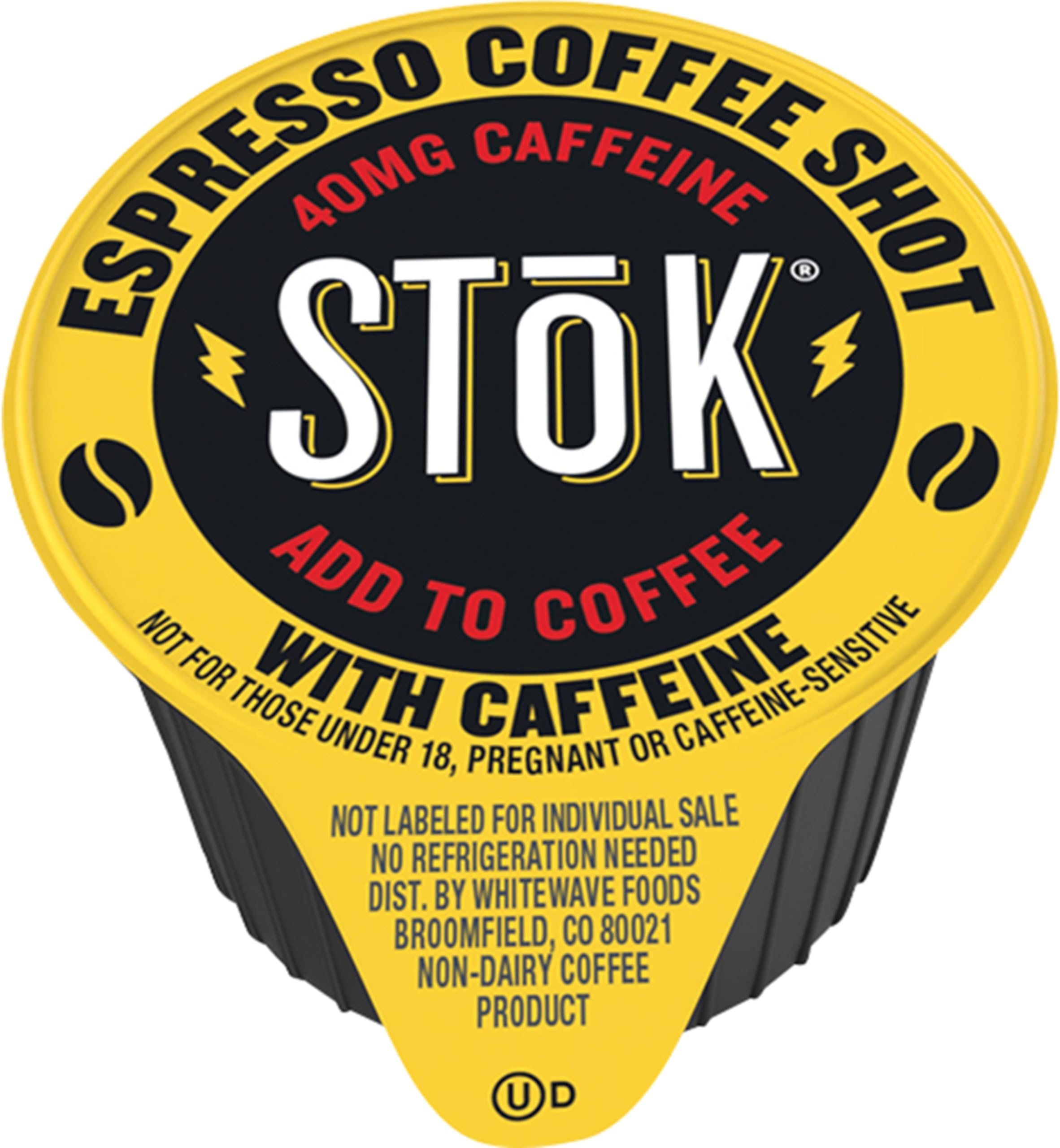 Espresso Coffee Shots, Black, Unsweetened, Dark Roast Coffee, Use for Lattes, Americanos, 0.44 fl oz (264 Count)