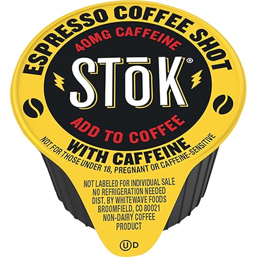 SToK Espresso Coffee Shots, Black, Unsweetened, Dark Roast Coffee, Use