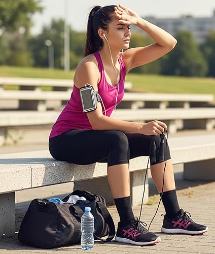 Miniatura 2 de NEW YOUNG Leggings capri con bolsillos para mujer, leggings de entrenamiento de cintura alta, pantalones de yoga con control de abdomen