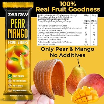 30 Fruit Leather Jerky Strips Variety Pack Kids and Adults Healthy Snacks