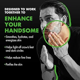 Tiege Hanley Skin Care Set for Men, Revitalization Routine, System Level 4, Face Wash, Scrub, Moisturizers, Eye Cream, Serum, & Clay Mask for Healthy, Hydrated Skin, Mens Skin Care, 7 Piece Kit
