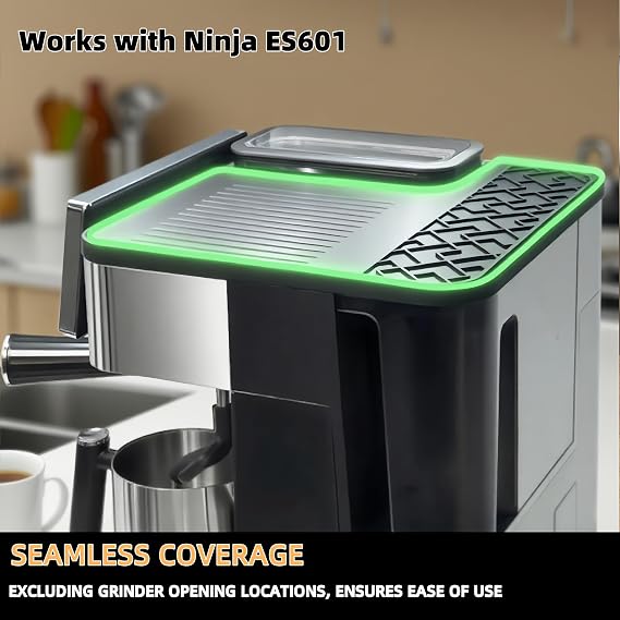 Top Mat for Ninja Luxe Espresso Machine ES601， Anti Slip, Waterproof, Heat-resistant, Food Grade Silicone Top Surface Protective Pad,Accessories for Ninja Luxe Cafe