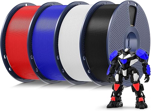 Vista 115 de SUNLU - Filamento PLA de seda de 1.75 mm, filamento brillante para impresora 3D, precisión dimensional +/- 0.02 mm, 1 kg, 330 metros, plata sedosa