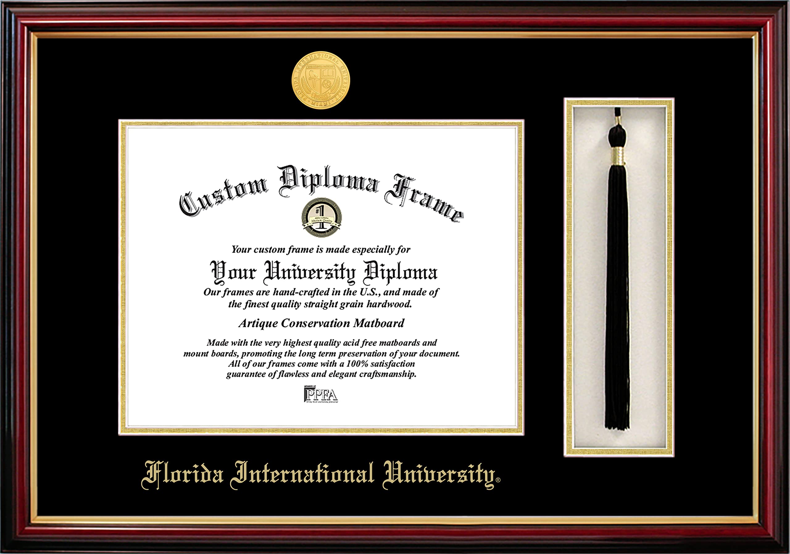Campus Images Florida International University Tassel Box and Diploma Frame