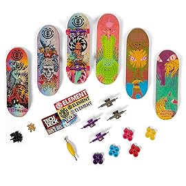 TECH DECK, Sk8shop Fingerboard Bonus Pack, Collectible and Customizable Mini Skateboards (Styles May Vary)
