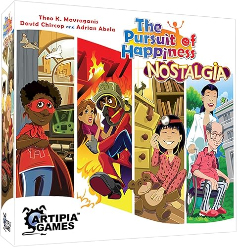 Artipia Games The Pursuit of Happiness Nostalgia - Expansión, cuenta con reflejos nostálgicos, edades 12+, 1-4 jugadores, 60-90 minutos