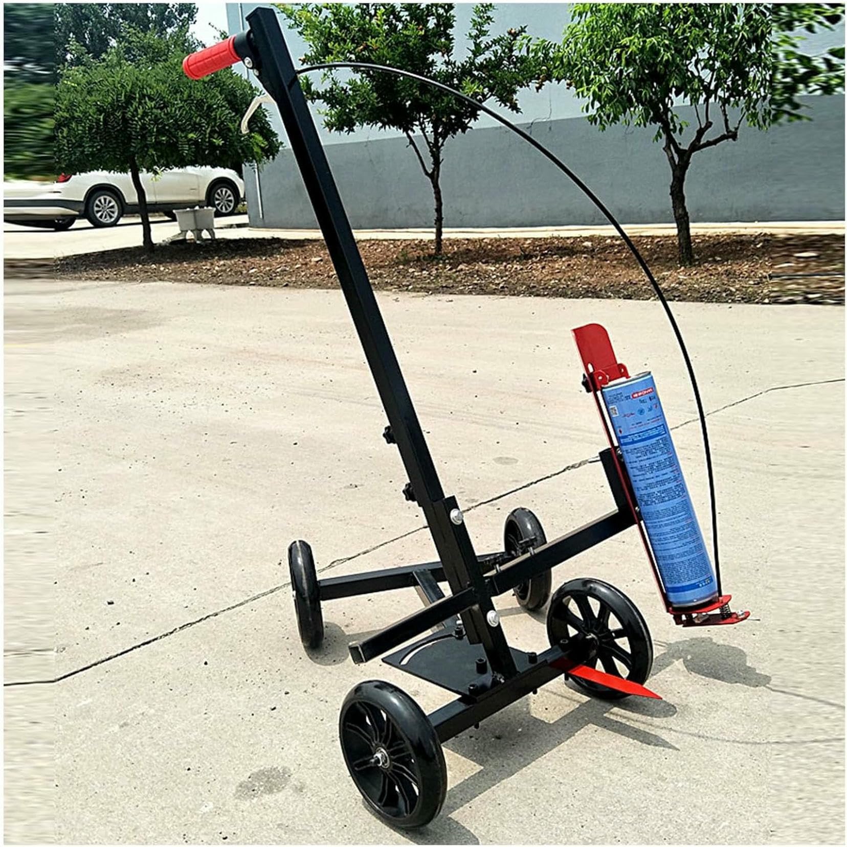 Machine de marquage avec roue de transfert pour traçage au sol net
