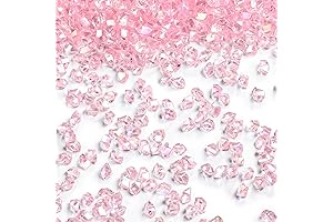 FUTUREPLUSX Pink Iridescent Crushed Acrylic Crystal Rocks - 5,000PCS Vase Filler
