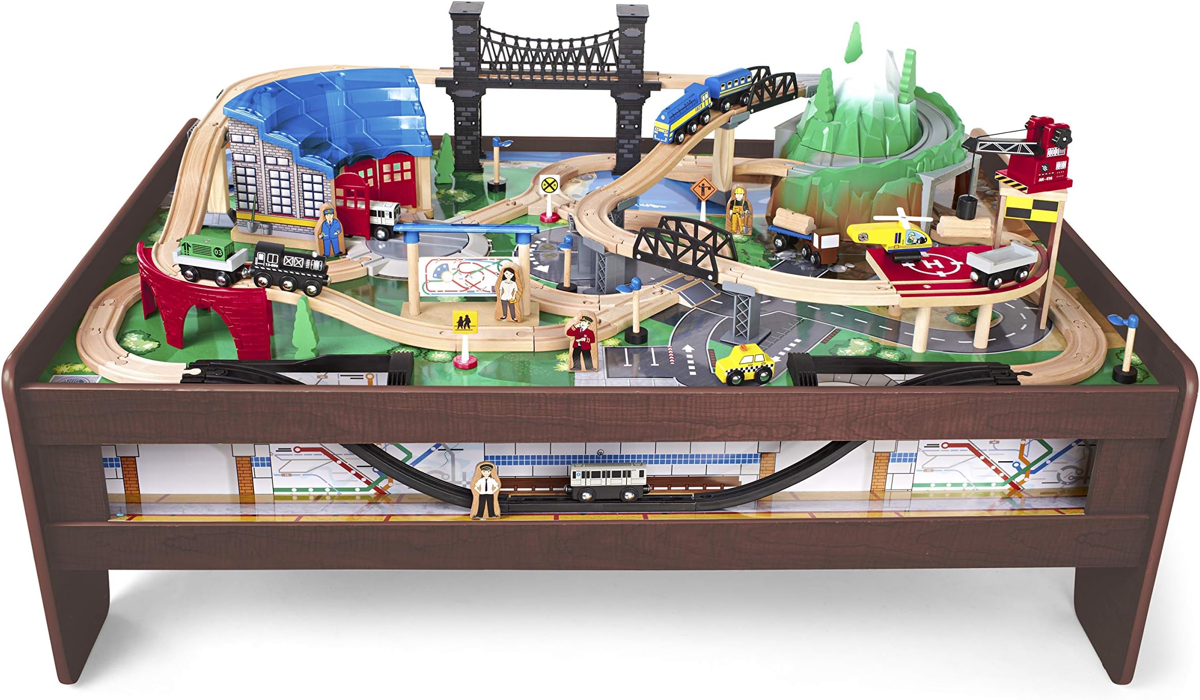 Imaginarium Metro Line Train Table, for Ages 3-7, 100 Piece Set
