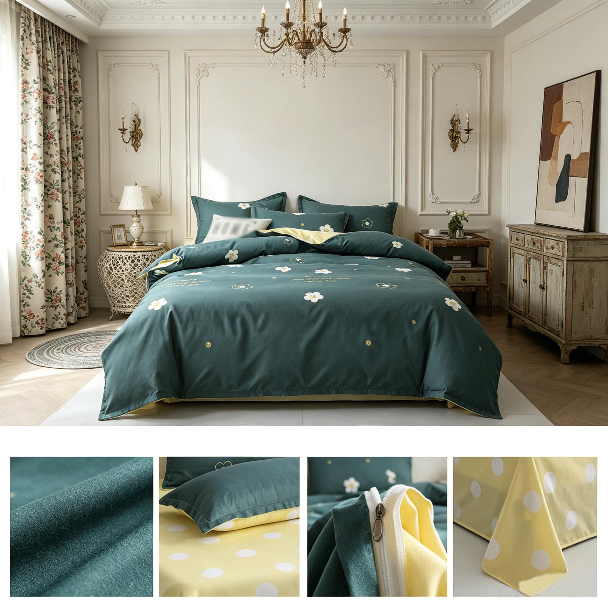 Housse de couette florale 240x260 pour illuminer votre chambre avec un style printanier