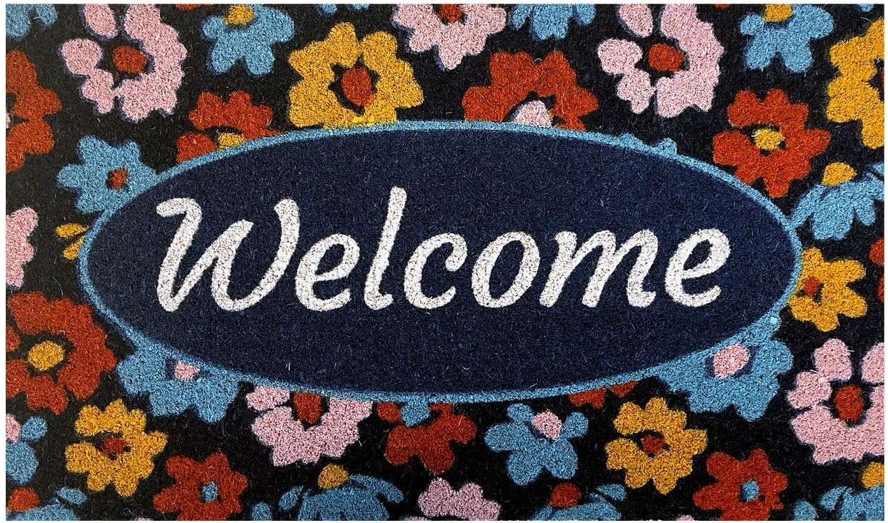 Briarwood Lane Shamrocks St Patrick's Day Doormat - 30 x 18 - Natural Fiber Coir - Irish Doormat