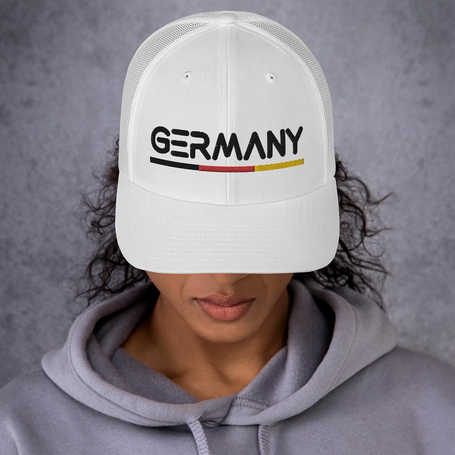 Minimal Germany Flag Trucker Hat Mesh Germany Trucker Cap