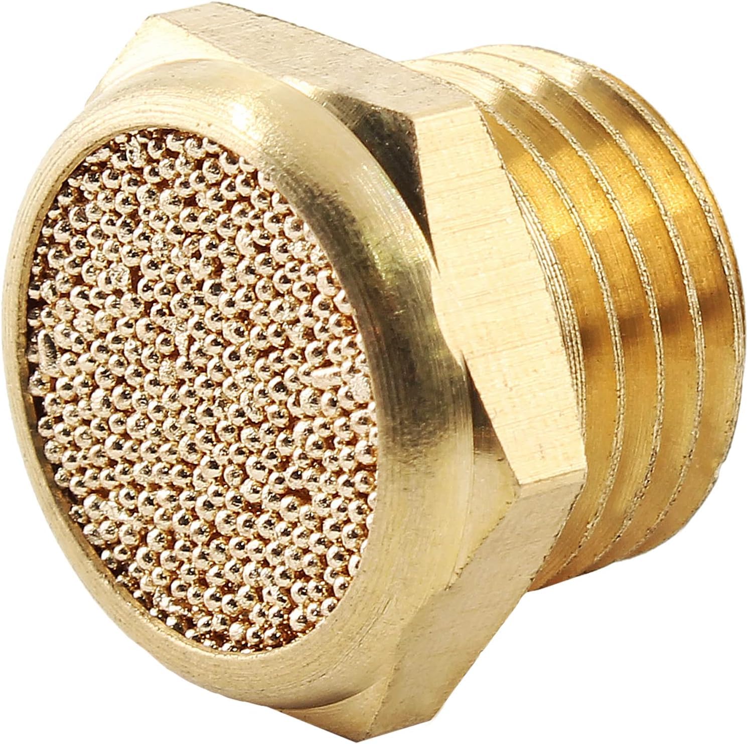 Jiozermi 12 Pcs 1/4 NPT Brass Air Pneumatic Mufflers Silencer — Amazon image 11